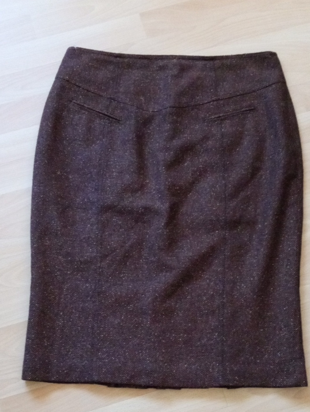 2FOR 💲1⃣▶▶>>Women's Brown Tweed Pencil Skirt - Sophisticated Office Staple